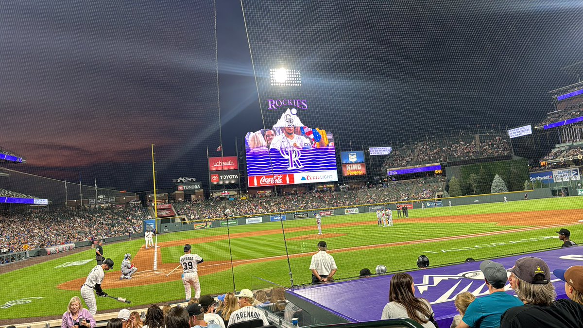 Jimmy is about 10 Coors deep inside Coors Field.