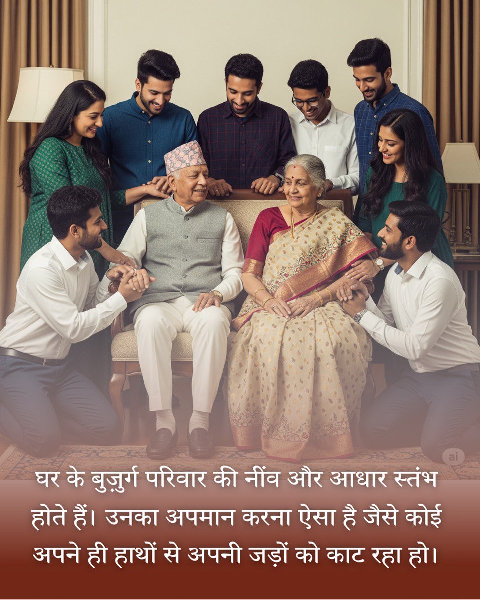 आज की दुनिया में, जहाँ हम बच्चों की सफलता और भौतिक लाभों पर जोर दे रहे, वही अपने Family Values को खोते जा रहे है और नतीजा वृद्धाश्रम में वृद्धि?? भला हो Sant Shri Asharamji Bapu का जिन्होंने पीड़ा को समझते हुए 14 फरवरी को मातृ पितृ पूजन दिवस मनाना शुरू किया। 
#JointFamily