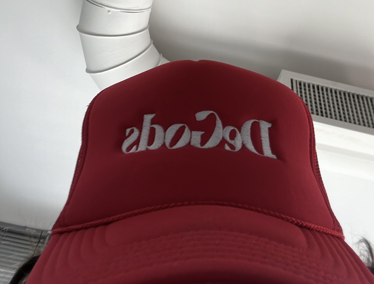 Even backwards, it's the best hat in web3