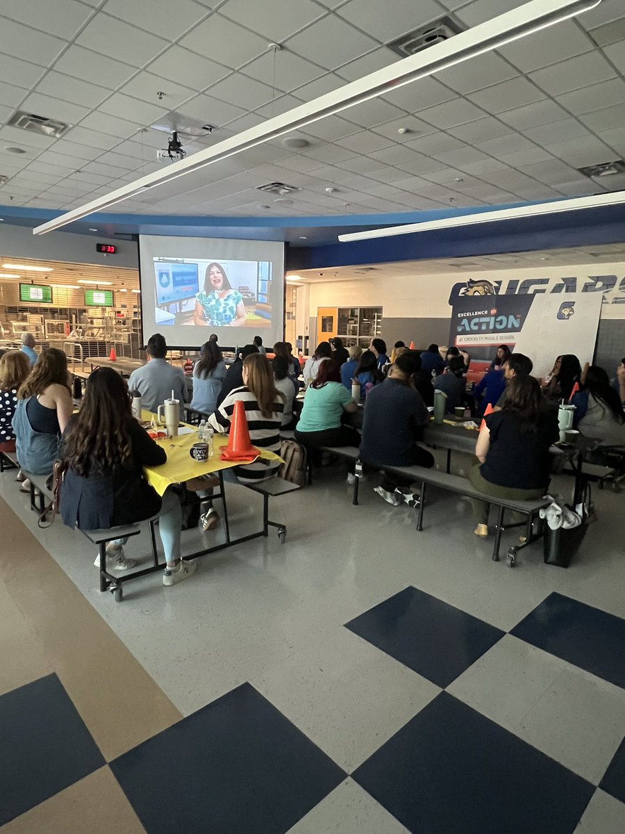 Kicked off the 25-26 school year with my AMAZING <a href="/Crockett_MS/">Crockett MS</a> TEAM! We are Under Construction and COMMITTED to Constructing a Future of Excellence for ALL!Thanks for the inspiring message Superintendent <a href="/IISDMagdaHdz/">Magda Hernandez</a>! The BEST is yet to come! #ExcellenceInAction #WhateverItTakes