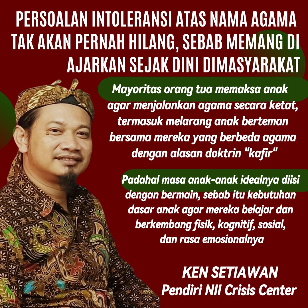 Fakta bahwa masih banyak yang mabok agama di masyarakat
