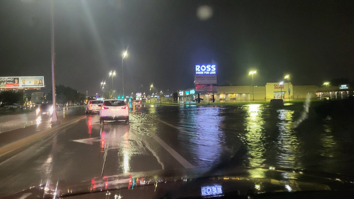 very wet. almost drowned the car.