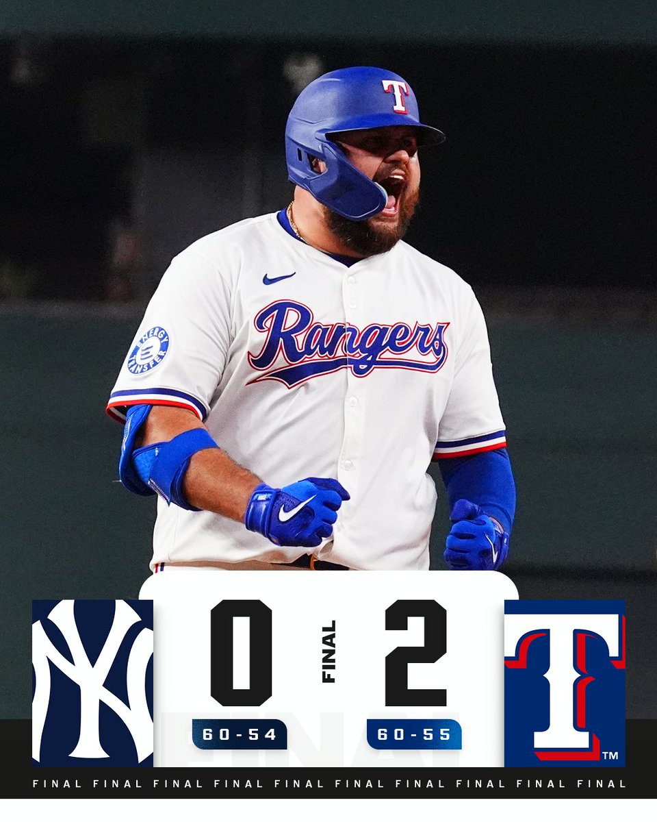MLB (@mlb) on Twitter photo The <a href="/Rangers/">Texas Rangers</a> pull within one-half game of the Yankees for the third AL Wild Card spot! The <a href="/Rangers/">Texas Rangers</a> pull within one-half game of the Yankees for the third AL Wild Card spot!