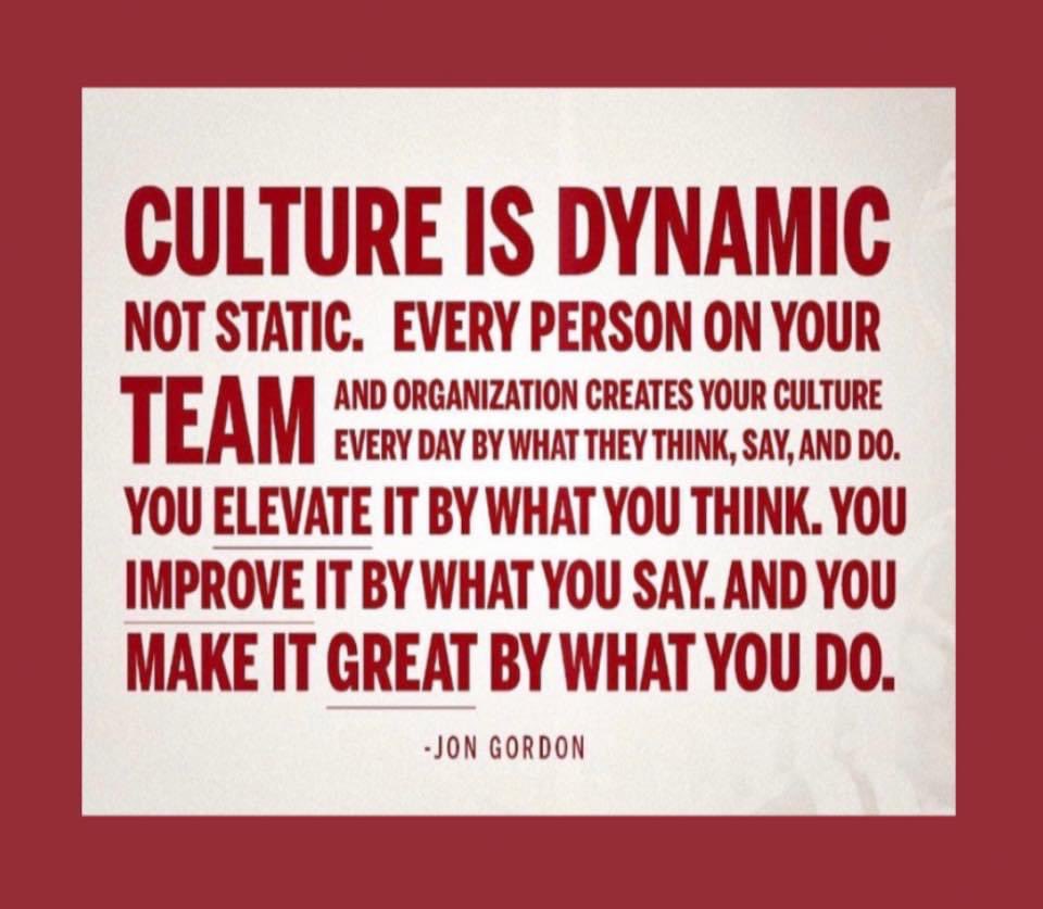 How are you impacting your team’s culture? With your thoughts? With your words? With your actions? 
#WeAreDeKalb