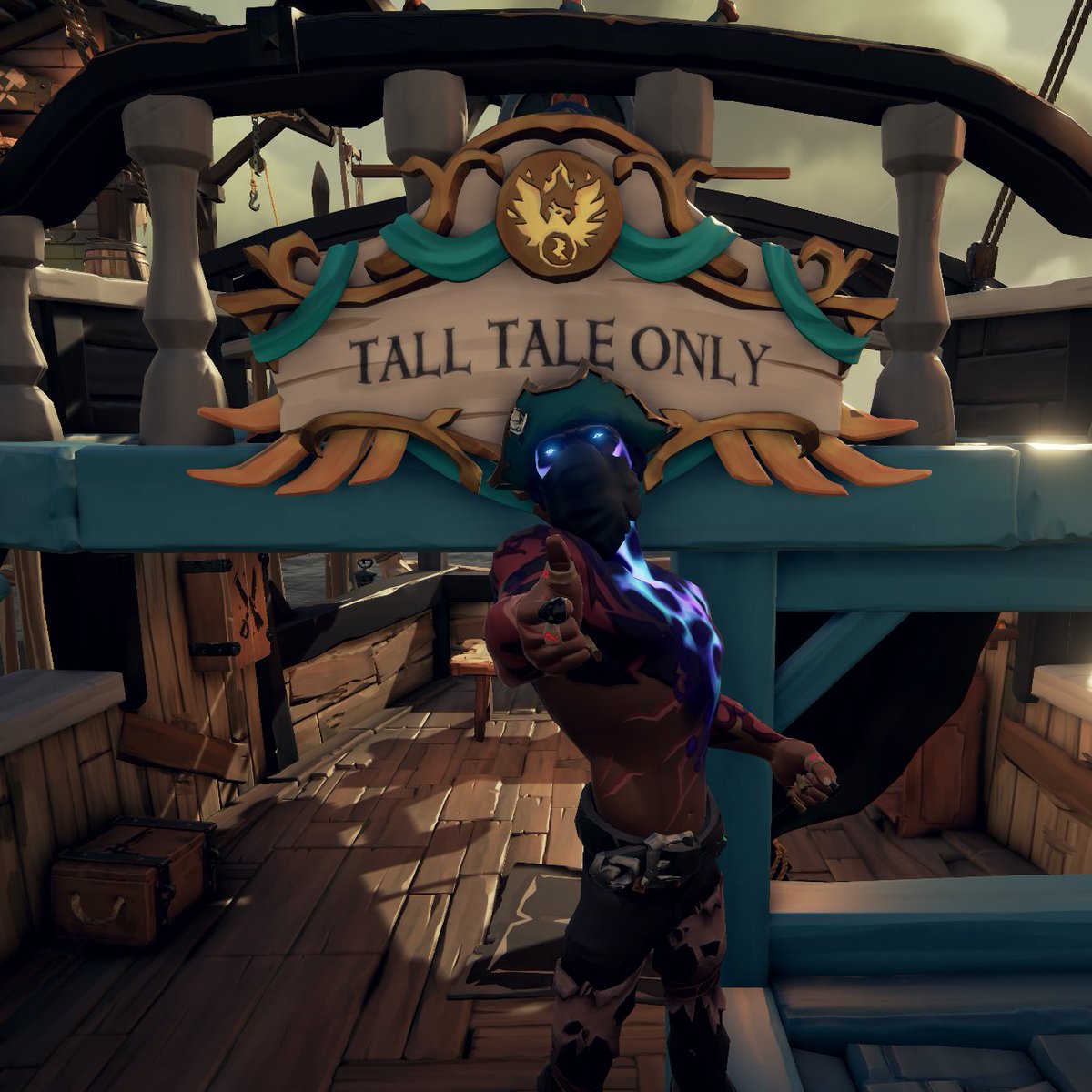 Big shout out to <a href="/CTMiniManiac/">CTMiniManiac</a> for the ship crest! I never win anything and I destroyed that game of marbles. <a href="/SeaOfThieves/">Sea of Thieves</a> #SeaOfThieves #SeaOfThievesStreamTeam