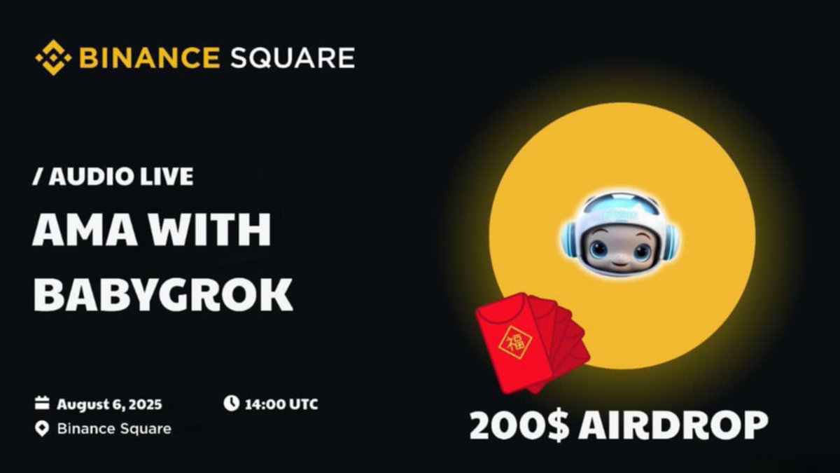 BABYGROK x BINANCE AMA 🔥

Live on Binance Square — covering 
Listings and future plans.
<a href="/babygrok_bsc/">Baby Grok</a>

CA: 0x3303113001c51769f2753c2afb7b5a6d0535660e 📈

#BabyGrok #BscGem #bsc #meme
#BABYGROK #Binance #CryptoNews #Web3 #Cryptoglobal_c