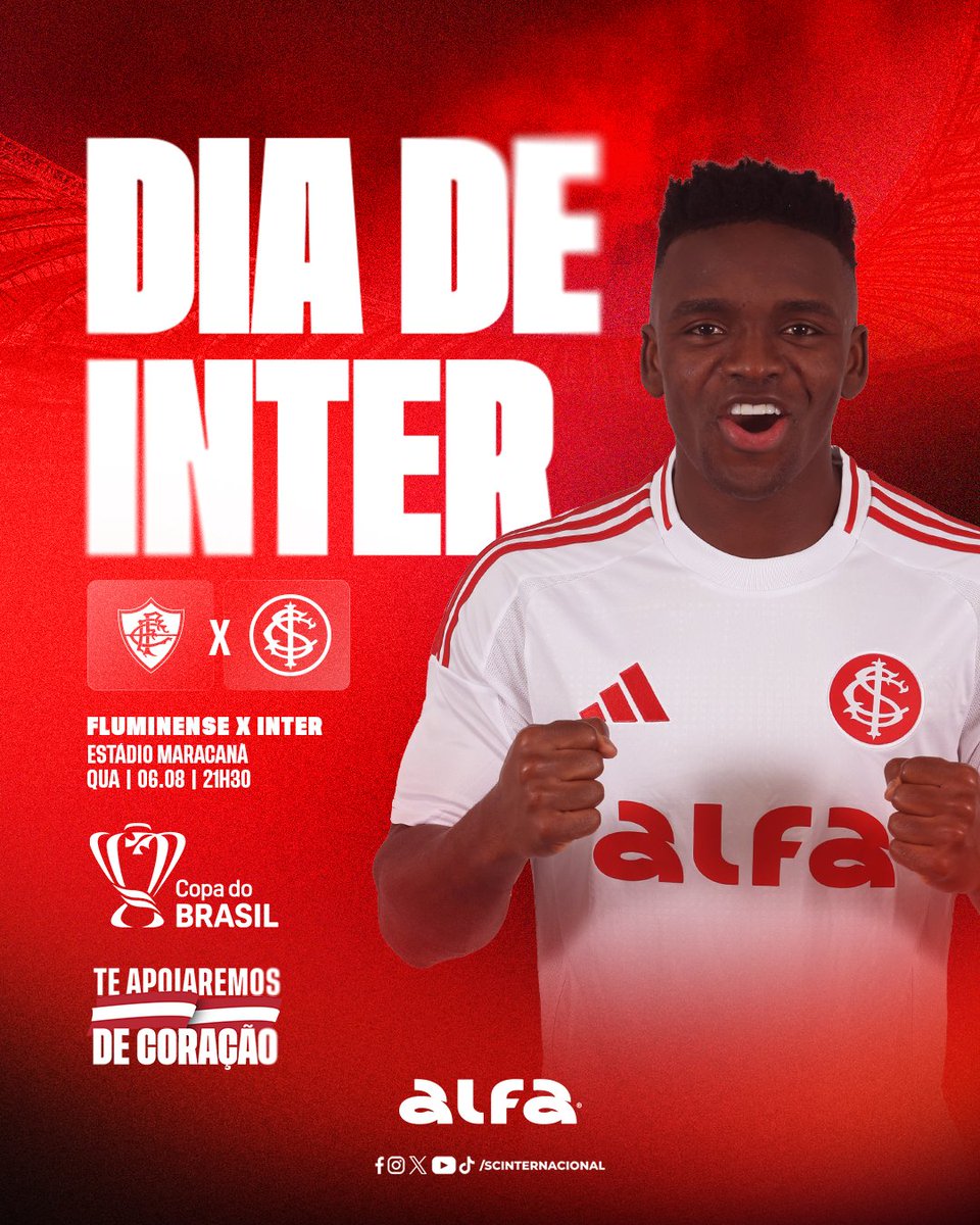 SCInternacional's tweet image. 𝐃𝐈𝐀 𝐃𝐄 𝐈𝐍𝐓𝐄𝐑! 👊🏾❤️‍🔥👊🏾❤️‍🔥👊🏾❤️‍🔥

No Maracanã, o #ClubedoPovo decide vaga às quartas de final da Copa do Brasil diante do Fluminense, a partir das 21h30. 𝐕𝐀𝐌𝐎𝐒, 𝐌𝐄𝐔 𝐈𝐍𝐓𝐄𝐑! #TeApoiaremosDeCoração 🇦🇹

🔗 Aproveite o #DiaDeInter e jogue com responsabilidade na