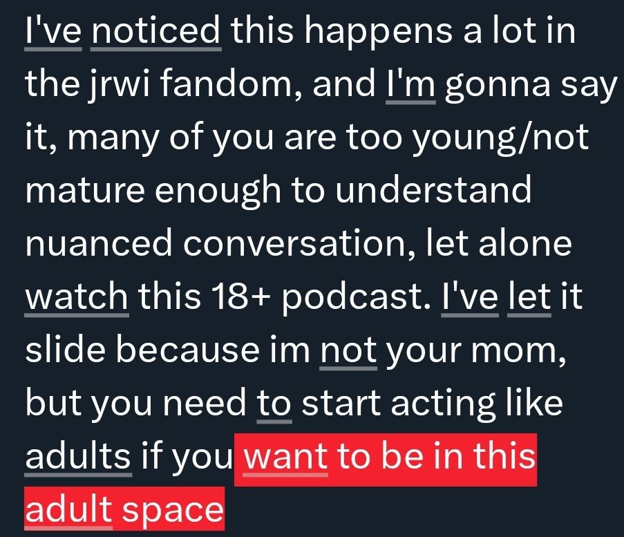 Courtsnort321's tweet image. A message to JRWItwt while things are calm: