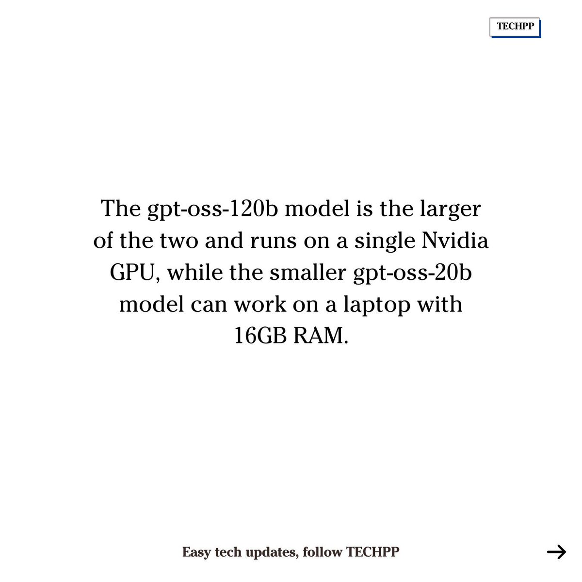 TechPP (@techpp) on Twitter photo OpenAI has released two new “open” AI reasoning models: gpt-oss-120b and gpt-oss-20b 
#OpenAI #OSSModels #gptoss #AIopensource OpenAI has released two new “open” AI reasoning models: gpt-oss-120b and gpt-oss-20b 
#OpenAI #OSSModels #gptoss #AIopensource