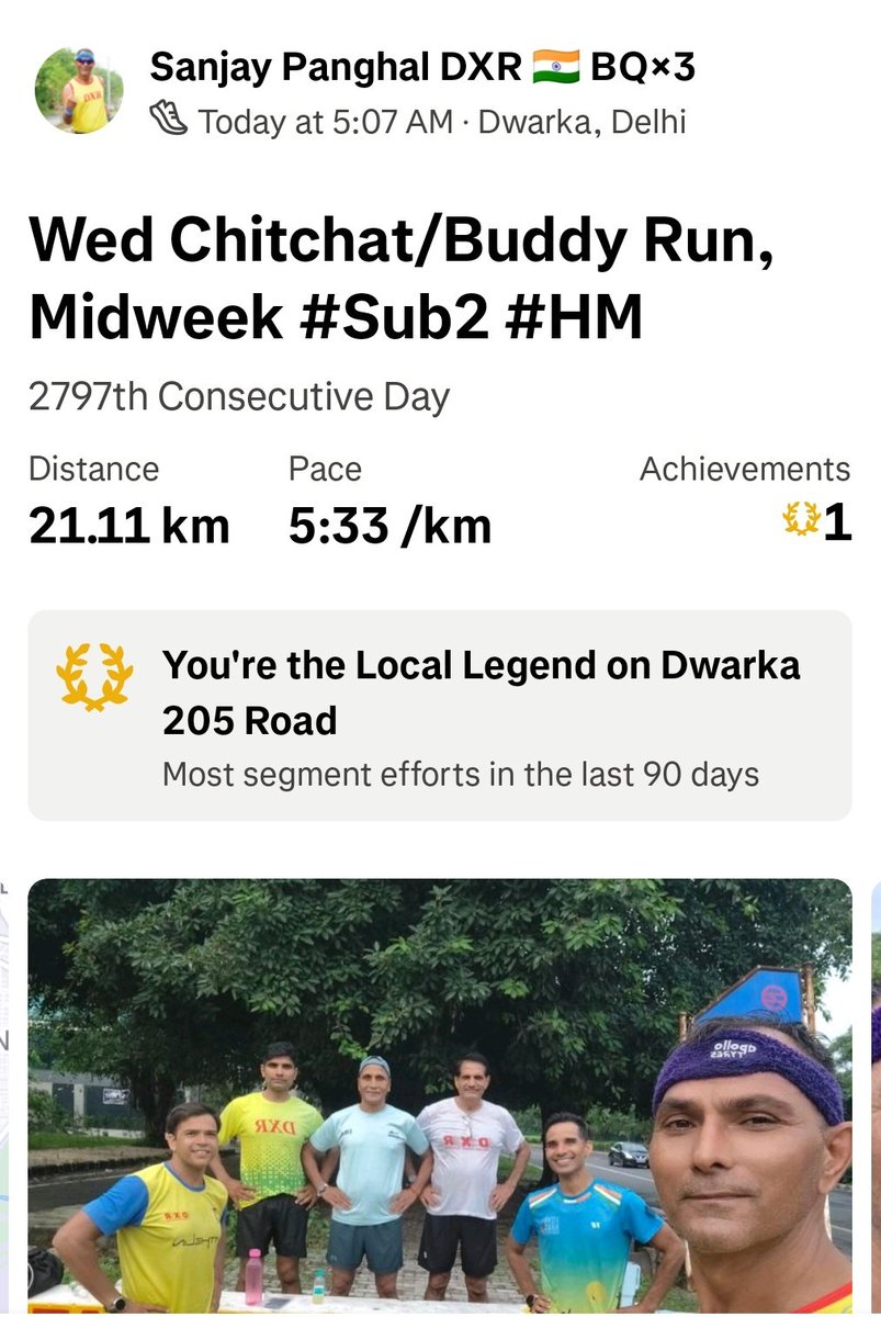 sanjaypanghal's tweet image. चुनौतीयां, देरी, अस्वीकृति, असफलता, हिला देती है आपका विश्वास,
लक्ष्य मिलेगा अवश्य, हर चुनौती से एक सबक लेकर, जारी रहे प्रयास।
Wed Chitchat/Buddy Run, Midweek #Sub2 #HM
#AdmireYourself 
#pangale #nonstoprunner #Runपगले #DXR #मक्खनदौड़ #RunningMonk #fitness #running
@FitIndiaOff