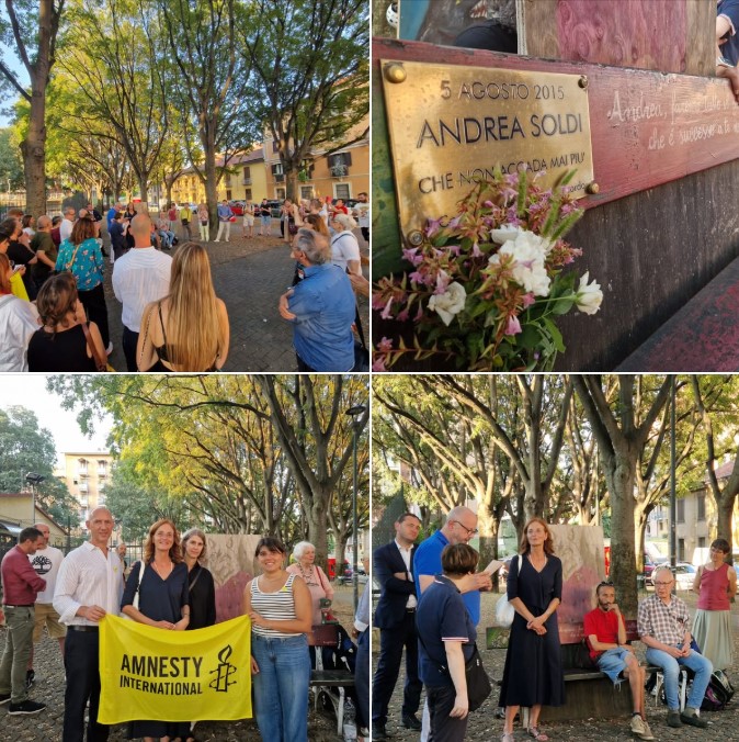 Amnesty International - Piemonte VdA (@amnestypiemonte) on Twitter photo Torino: dieci anni dalla morte di Andrea Soldi per un TSO illegittimo eseguito con una violenza ingiustificata, ingiustificabile e purtroppo letale.
<a href="/amnestyitalia/">Amnesty Italia</a> continua a raccontare la sua storia. Per non dimenticarlo. Perchè non accada mai più
Leggi: tinyurl.com/5cjhsdus Torino: dieci anni dalla morte di Andrea Soldi per un TSO illegittimo eseguito con una violenza ingiustificata, ingiustificabile e purtroppo letale.
<a href="/amnestyitalia/">Amnesty Italia</a> continua a raccontare la sua storia. Per non dimenticarlo. Perchè non accada mai più
Leggi: tinyurl.com/5cjhsdus