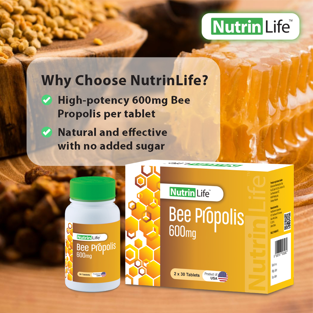 nutrinlife_my's tweet image. 🐝 Boost your defenses with NutrinLife Bee Propolis!
🌿 Strengthens immunity
✨ Rich in antioxidants
💛 Supports throat &amp;amp; respiratory health
Stay naturally protected, every day.
#NutrinLife #BeePropolis #NaturalImmunity