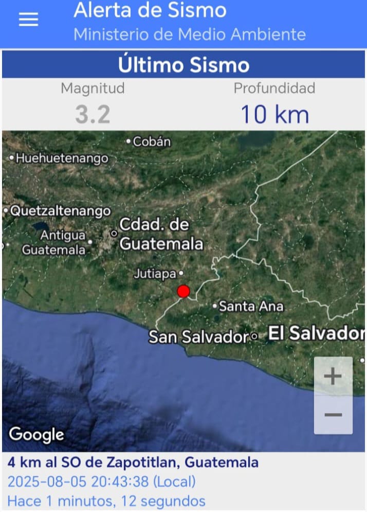 #sismo Sigue la temblazón en la frontera #elsavador #guatemala