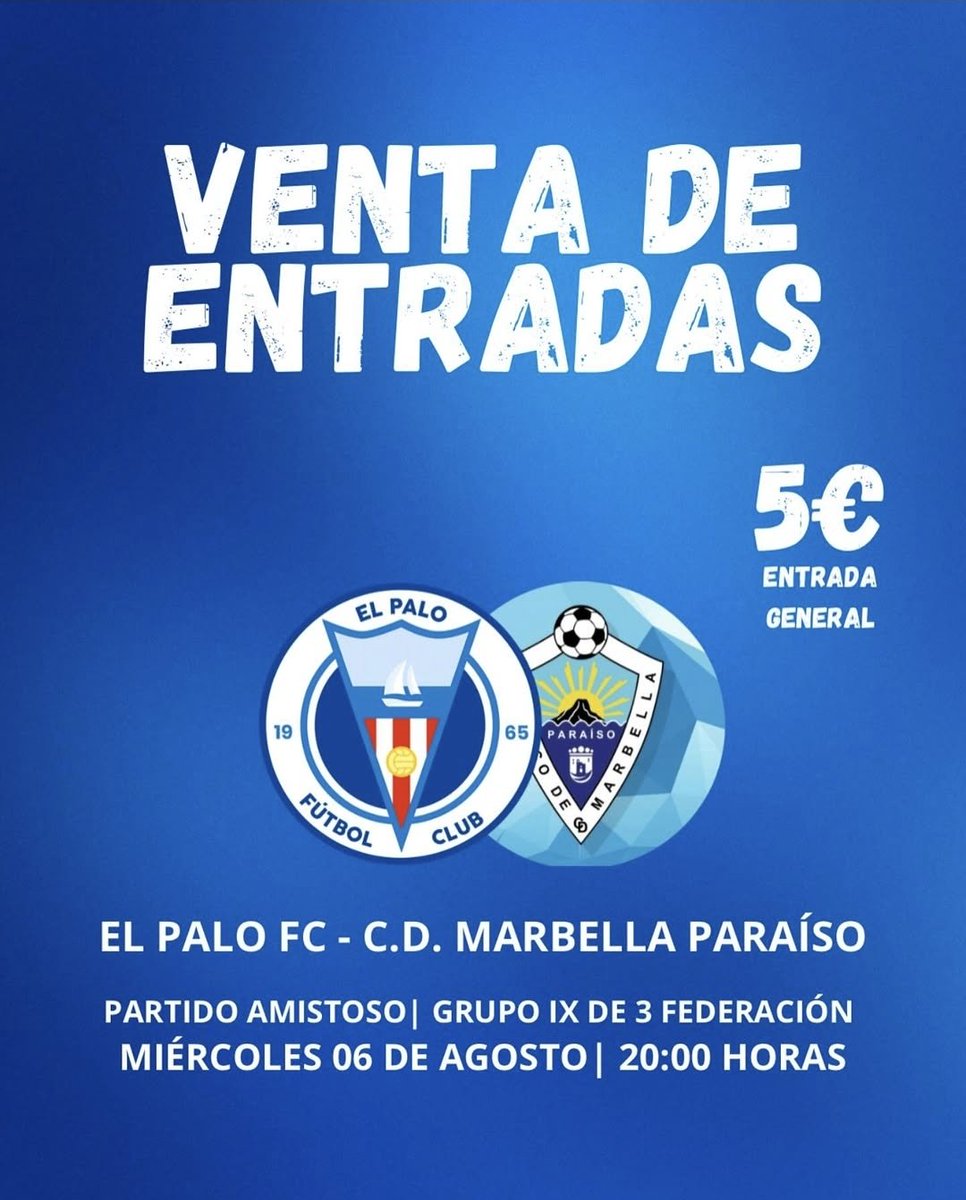 👉🏽 Os informamos que para el partido que se disputará este miércoles , 06 de agosto, en el Nuevo San Ignacio a las 20:00 horas. Podréis obtener las entradas en nuestra taquilla.