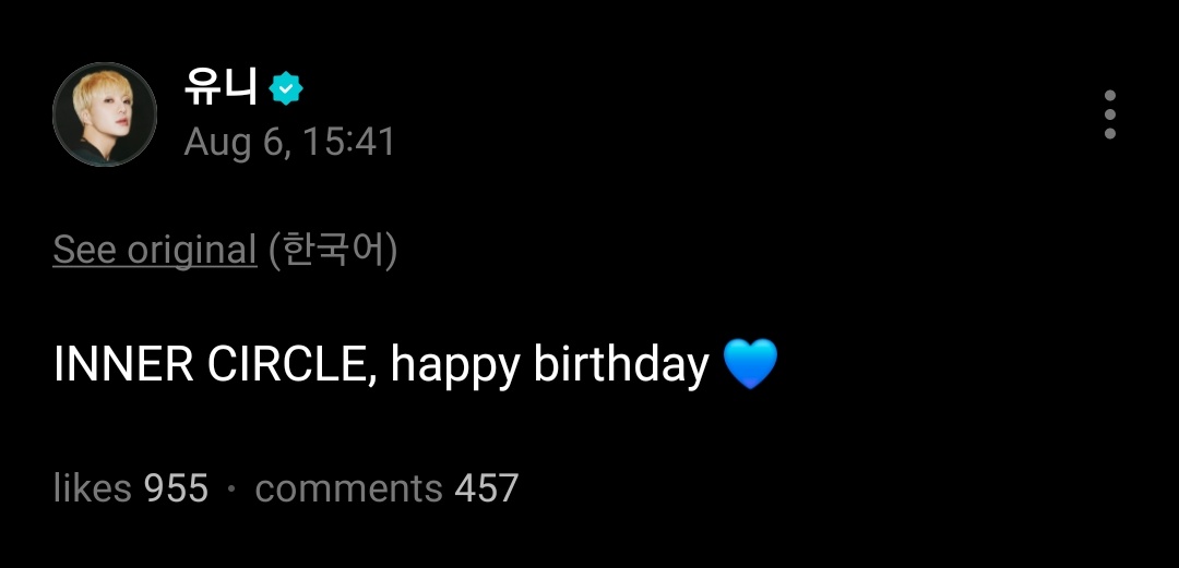 innercircleww's tweet photo. [WV] 250806 YOON 유니 Post 

More here:
🔗https://t.co/bJe8AaPOkL

Cheer and leave a nice comment!

#YOON #강승윤 @official_yoon_ 
#WINNER #위너 @yginnercircle @yg_winnercity https://t.co/Xkg87onajV