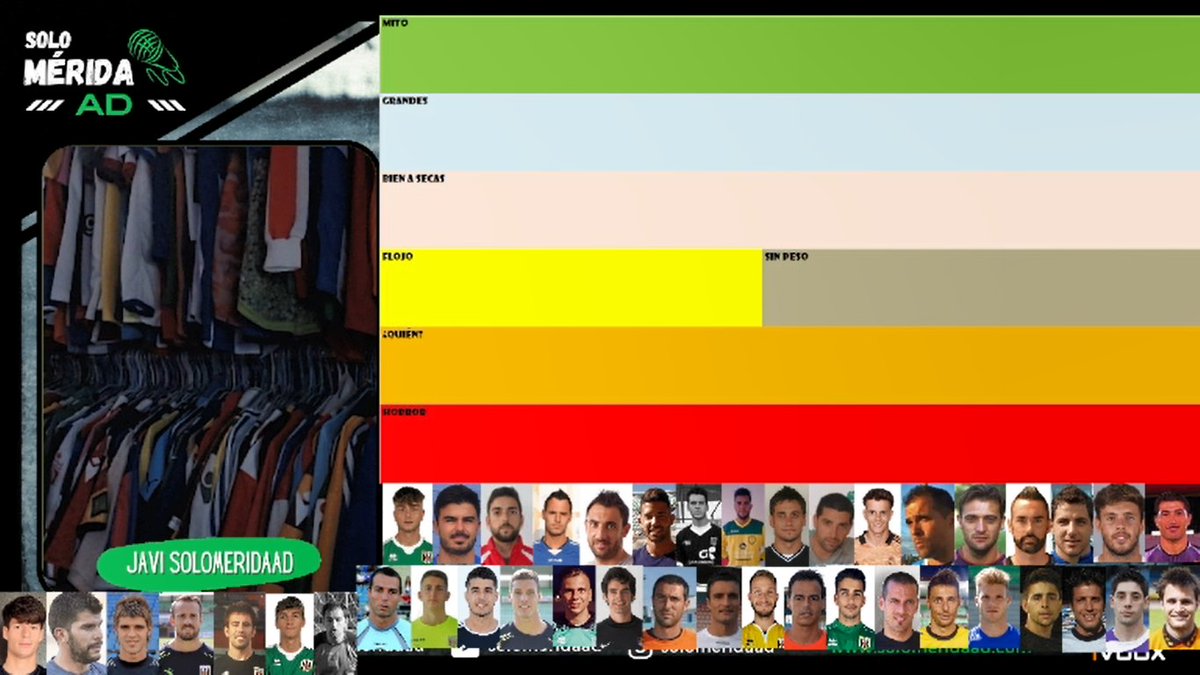 No ha sido fácil encontrar fotos de todos y espero no haberme olvidado de nadie, pero esta noche, a las 22:30h, en Twitch, evaluamos a los 42 porteros que han jugado oficialmente con el Mérida en el siglo XXI.