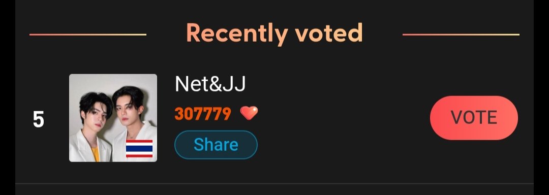 mulstiverse's tweet image. #NetJJ is participating in - Star Focus Top Artist in Asia Pacific, Please vote to make a difference.

🗓️July 16-31 (BKK)
🔗Voting Link: starfocus.online/main

#StarFocus #STARFOCUSTOPARTIST #NetJJ