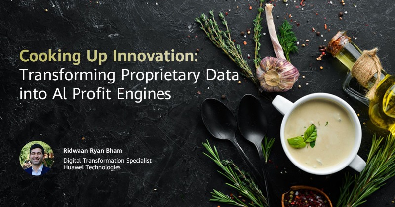 Huawei's tweet photo. AI is only as unique as the data you feed it - businesses that bake innovation into leveraging data assets stay ahead of the game.
#Huawei's Ridwaan Ryan Bham explains on #HuaweiBlog how to transform proprietary data into AI profit engines.
Click the pic for the secret recipe🔽