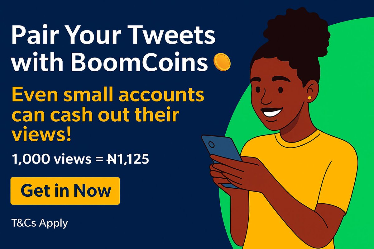 nairaboomng's tweet photo. Have you got views on your tweets and comments? 
Use your BoomCoins🪙 to convert those views to cash on https://t.co/Xp8oxqlreE

#BBNaija https://t.co/CCLgTHwknX