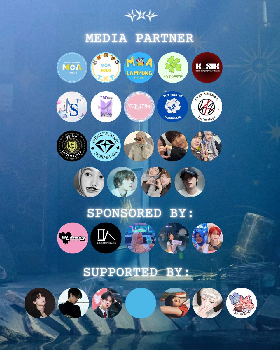 moatasik's tweet photo. 💗 Media Partner 💗
@noraeasix24 @nctzen_tsm @armyouth_ @info.k_sik @sai.tasik @stayskztasikmalaya @teumetasik @caratsm @moasolo_ @txt_jogja @txt_moalampung @destyasasmitha @sia_0821 @lennycegyu @denaaul
X @taewigyulvr_ @BEOMBASTlC @TXT_13EOMGYU @M0AVERSE https://t.co/0wa1bwZ9kK