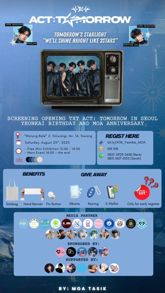moatasik's tweet photo. 💗 Media Partner 💗
@noraeasix24 @nctzen_tsm @armyouth_ @info.k_sik @sai.tasik @stayskztasikmalaya @teumetasik @caratsm @moasolo_ @txt_jogja @txt_moalampung @destyasasmitha @sia_0821 @lennycegyu @denaaul
X @taewigyulvr_ @BEOMBASTlC @TXT_13EOMGYU @M0AVERSE https://t.co/0wa1bwZ9kK