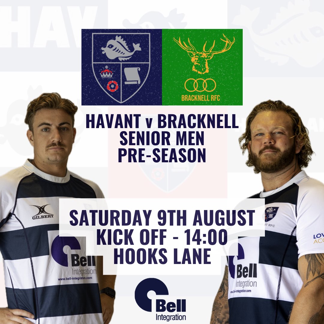 Rugby is back! 

Pre-season kicks off this Saturday with the senior men hosting Bracknell at Hooks Lane 🔵⚪️

#UpTheHill