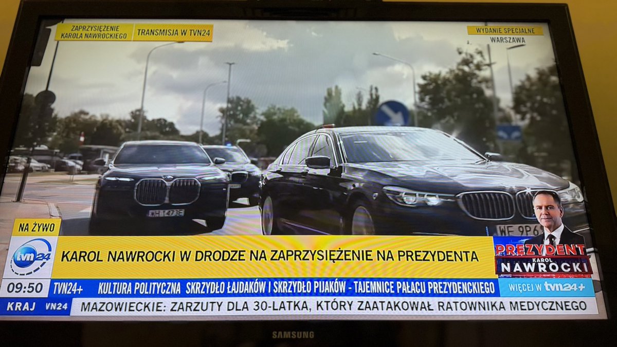 To co robi <a href="/tvn24/">tvn24</a> transmutując z takim zadęciem przejazd Nawrockiego przez  Warszawę to dramat.