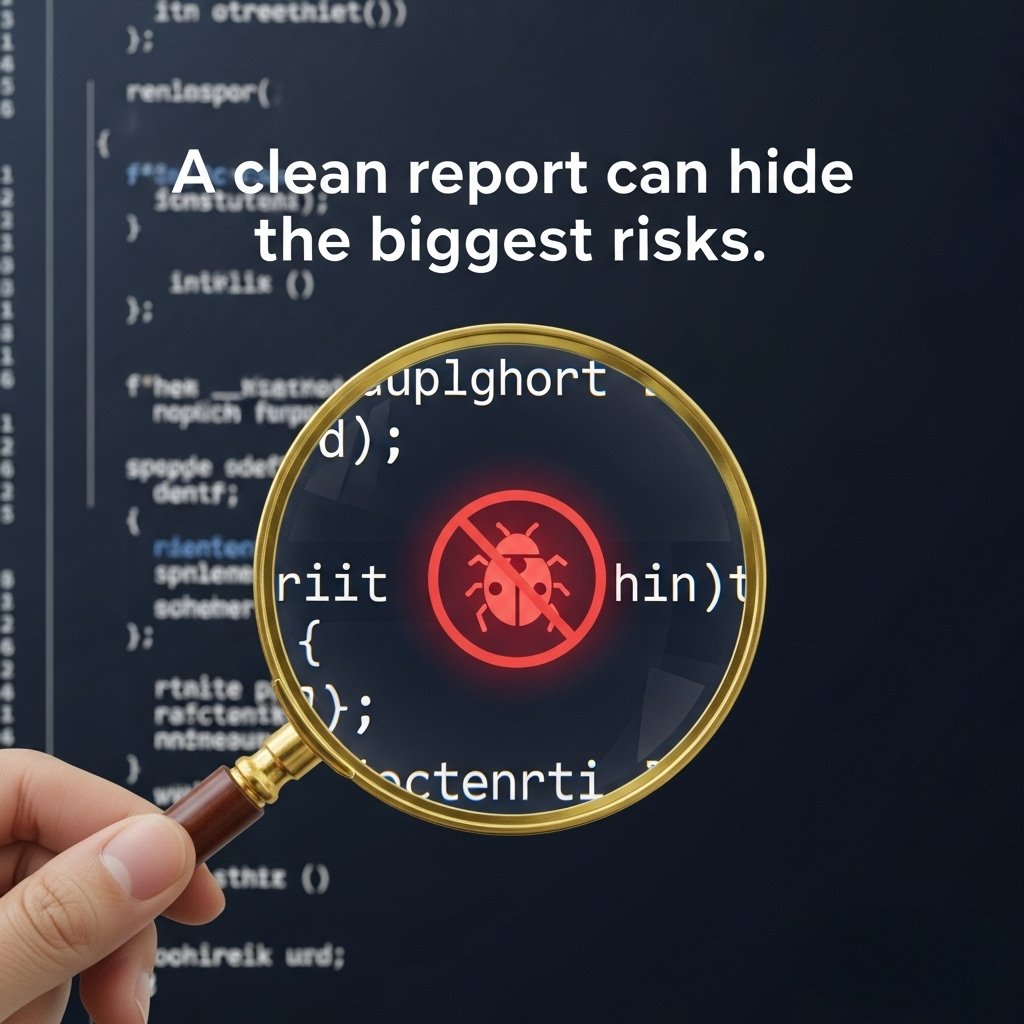 🚨 That "𝗰𝗹𝗲𝗮𝗻" pentest report might be your biggest liability.

You hired a firm, they ran their scans, and you got the green light. A sigh of relief.

But what if that report only checked for open doors, while ignoring the unlocked windows on the second floor?

Many