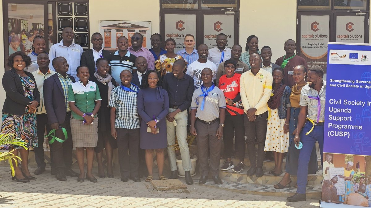 Civil Society in Uganda Support Programme (CUSP) (@cusp_uganda) on Twitter photo 🌟 Behind every insight stands a committed #CSO driving positive change. Their innovation builds inclusive, sustainable solutions. 🌿✨
Proud to collaborate with <a href="/Capitalsolns/">Capital Solutions</a> & CSOs across Uganda on the #BSSEN journey - driving impact through resilience & innovation. 💪🇩🇪🇪🇺 🌟 Behind every insight stands a committed #CSO driving positive change. Their innovation builds inclusive, sustainable solutions. 🌿✨
Proud to collaborate with <a href="/Capitalsolns/">Capital Solutions</a> & CSOs across Uganda on the #BSSEN journey - driving impact through resilience & innovation. 💪🇩🇪🇪🇺