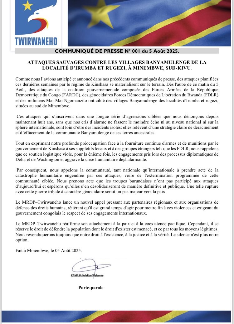 AFC/M23-TWIRWANEHO tweet media