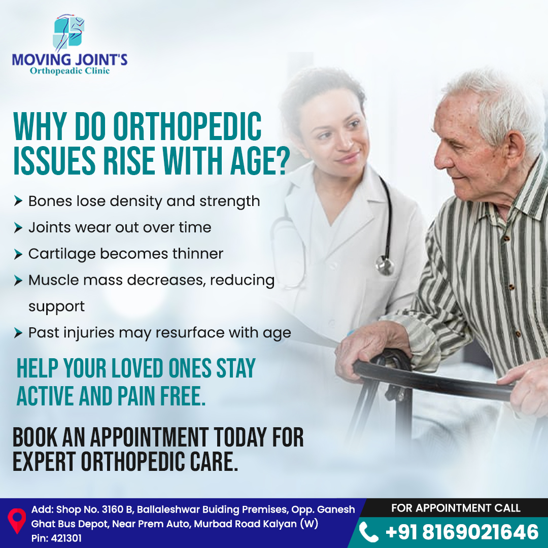moving_joints's tweet photo. 🦴 WHY DO ORTHOPEDIC ISSUES RISE WITH AGE?
Moving Joints Orthopeadic Clinic

#MovingJoints #MovingJointsOrthopeadicClinic #DrSandeepPagare #HealthyJoints #OrthopedicCare #MovingJoints #StayActive #OrthopedicCare #MovingJoints #StayStrong #PainFreeLife #WarriorKing #Orthopeadic https://t.co/6uooJYgy44