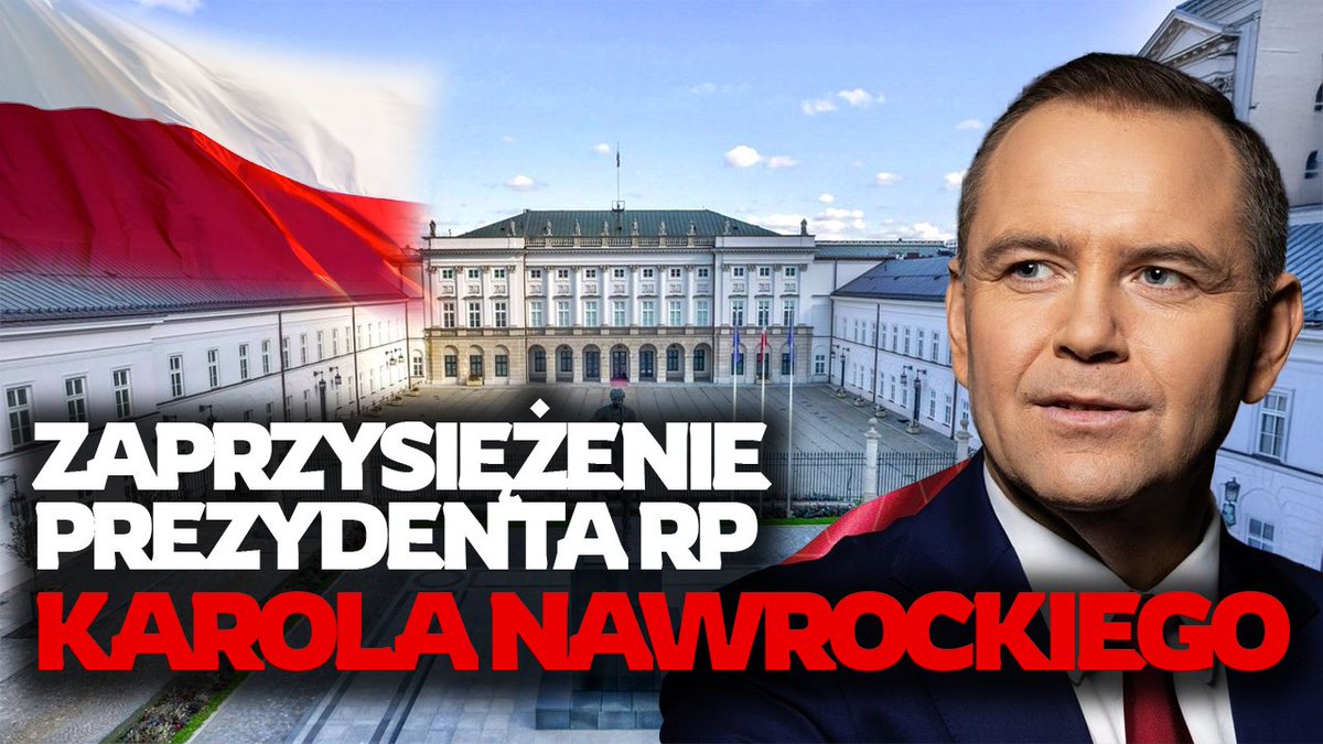 Otwarta Konserwa (@okonserwa) on Twitter photo Zapraszamy na prezydencki dzień z Otwartą Konserwą. Właśnie rusza transmisja z zaprzysiężenia <a href="/NawrockiKn/">Karol Nawrocki</a> przed Zgromadzeniem Narodowym. A już o 18 zaprosimy Was na specjalny program z wyjątkowymi gośćmi 🇵🇱 Zapraszamy na prezydencki dzień z Otwartą Konserwą. Właśnie rusza transmisja z zaprzysiężenia <a href="/NawrockiKn/">Karol Nawrocki</a> przed Zgromadzeniem Narodowym. A już o 18 zaprosimy Was na specjalny program z wyjątkowymi gośćmi 🇵🇱