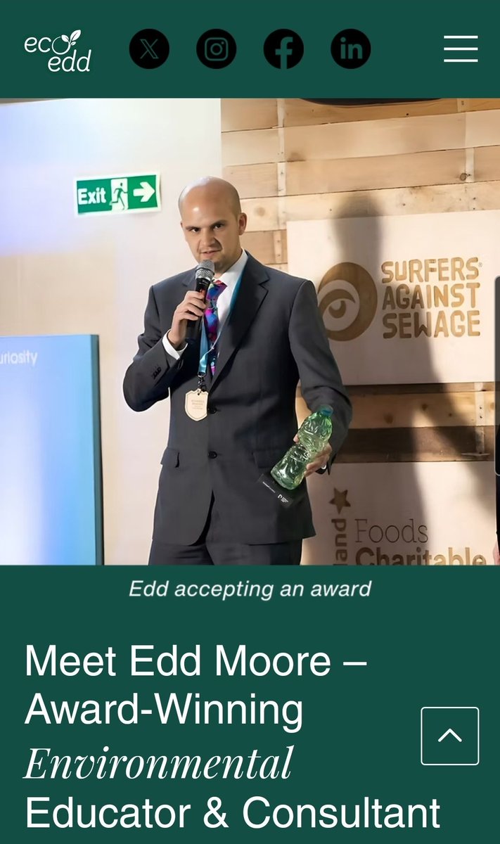 Here is my NEW website 'eco edd' 
Environmental Educator and Consultant. 

I help schools, trusts, and organisations all over the world bring climate action into the heart of learning. 

#environment #education #climateaction #changemakers #regeneration

ecoedd.com