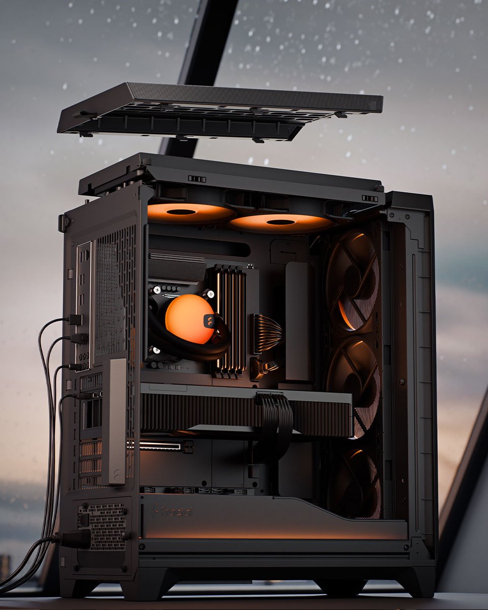 FractalDesignJP's tweet image. ケーブルの配線整理もラクラク簡単！新ケーブルアライナーのデザインを搭載したMeshify 3シリーズなら、外部も内部もスッキリ！
 #Meshify3 #ケーブル配線整理の剣 #FractalDesign