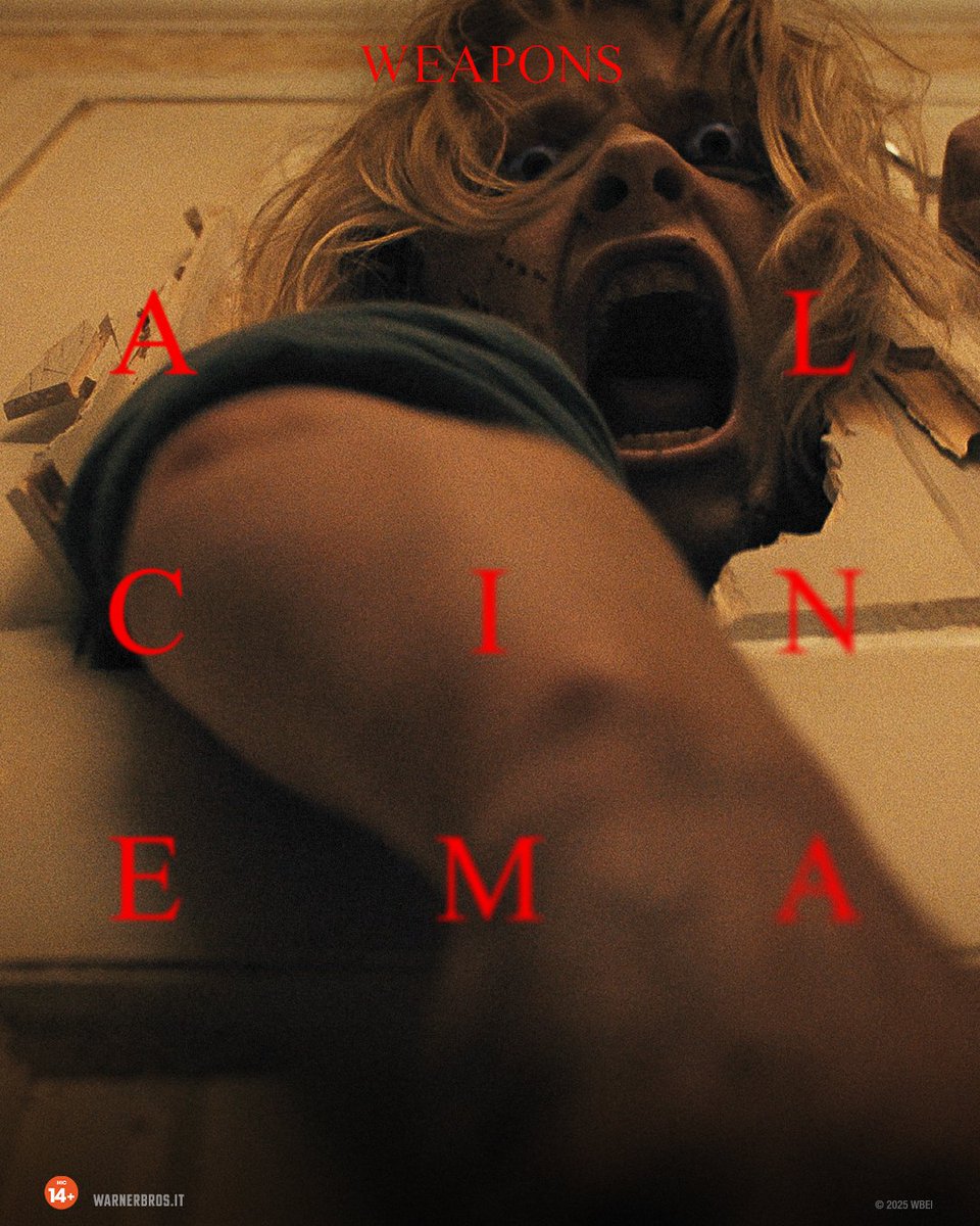Dove finiscono i bambini… inizia l’incubo. #WeaponsIlFilm è da OGGI al cinema. weaponsspettacoli.it/tickets/