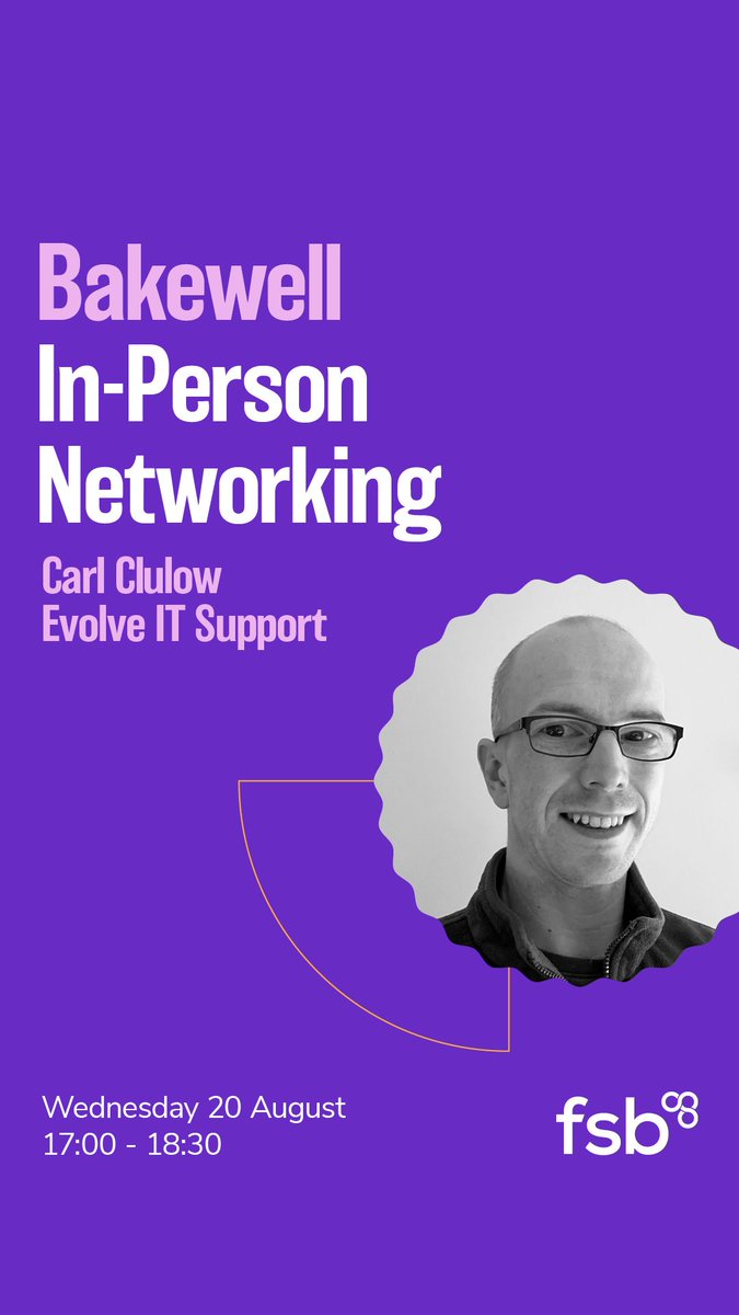Destination Digital (@destination_www) on Twitter photo The second event of the Q3 FSB calendar brings once again another familiar face ā Carl Clulow, IT Wizz and farmer; Carl knows exactly what hard work means.
Carl will be coming to the <a href="/peakdistricthub/">peakdistricthub</a> to talk about IT Security for Businesses.
šdestination-digital.co.uk/news-blogs-cas⦠The second event of the Q3 FSB calendar brings once again another familiar face ā Carl Clulow, IT Wizz and farmer; Carl knows exactly what hard work means.
Carl will be coming to the <a href="/peakdistricthub/">peakdistricthub</a> to talk about IT Security for Businesses.
šdestination-digital.co.uk/news-blogs-casā¦