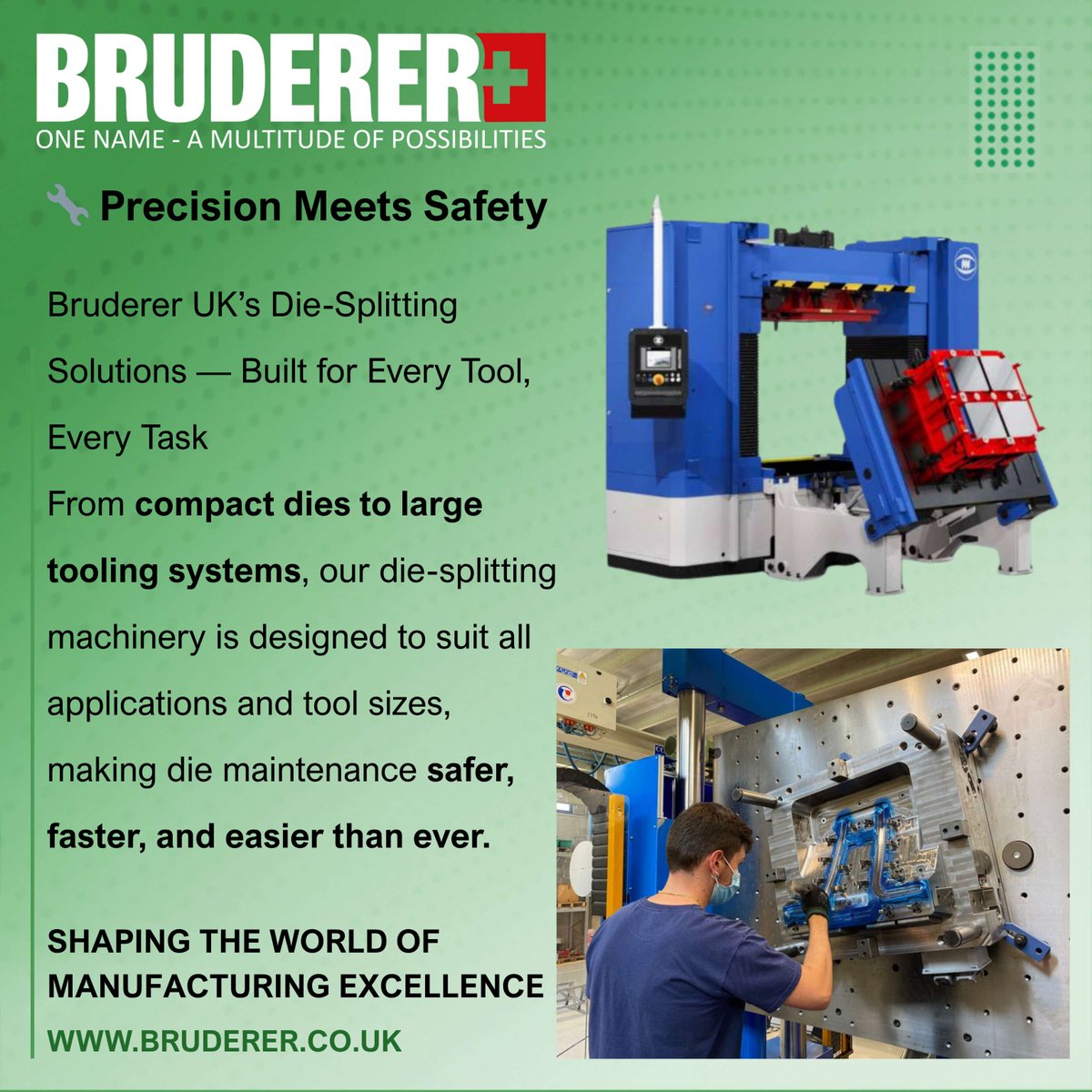 🔧 Safe, efficient die maintenance made easy. Bruderer UK’s die-splitting solutions suit all tool sizes &amp; applications. Backed by decades of expertise &amp; a dedicated UK team.
✅ Safety
✅ Speed
✅ Versatility
👉 bruderer.co.uk
#DieSplitting #BrudererUK #ukmfg