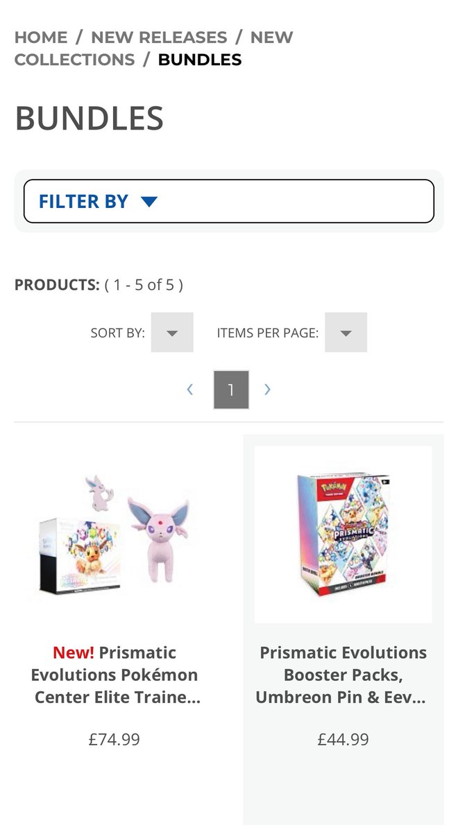 VixDeth's tweet photo. @PokemonStockUK Showing on bundles page now: https://t.co/75JLc4faJ3 https://t.co/MbNpOiryqB