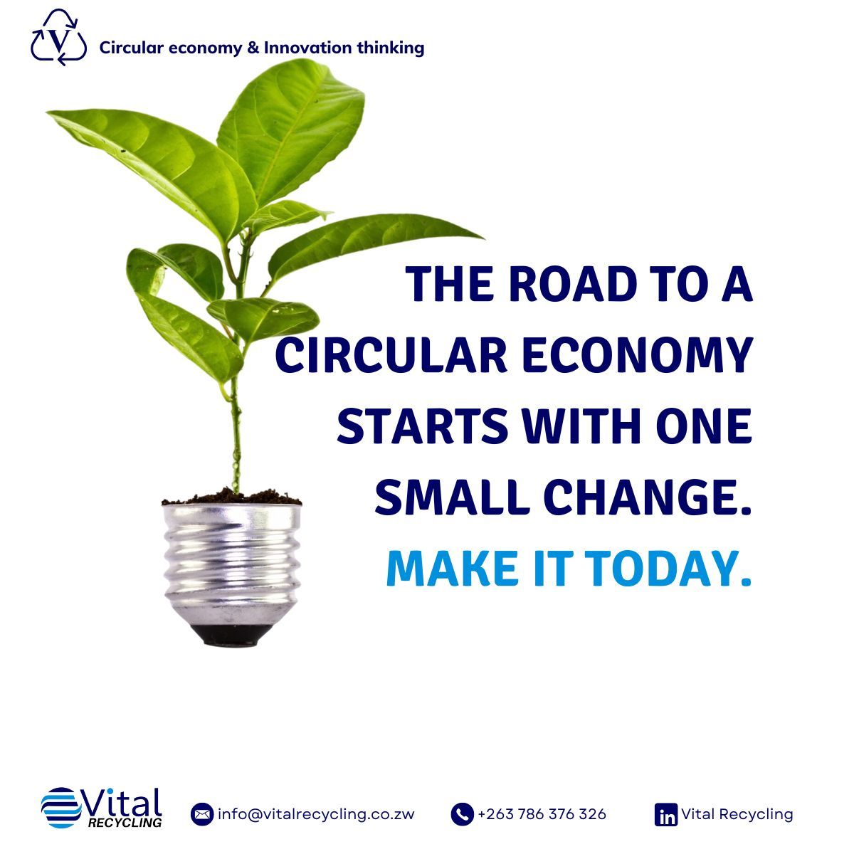 We offer expert guidance on effective waste management strategies tailored to your operations. Get in touch with us to schedule a consultation. #BeatPlasticPollution #VitalRecycling #recyclingzw #circulareconomyzw #GreenZone #SustainableSchools #Target13