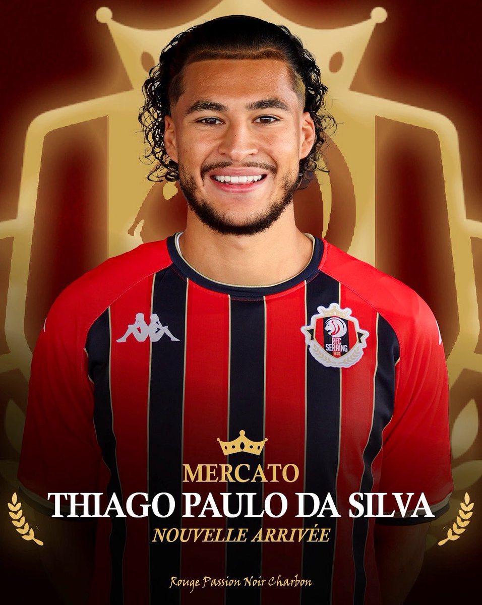 🔴⚫️ 𝐁𝐈𝐄𝐍𝐕𝐄𝐍𝐔𝐄 𝐓𝐇𝐈𝐀𝐆𝐎 𝐏𝐀𝐔𝐋𝐎 𝐃𝐀 𝐒𝐈𝐋𝐕𝐀 ✍️

👉 Le RFC Seraing est fier d’officialiser la signature de Thiago Paulo da Silva, arrière gauche talentueux de 20 ans passé par notre académie, et qui arrive en provenance du SL16 FC !

ℹ️ rfc-seraing.be/bienvenue-thia…