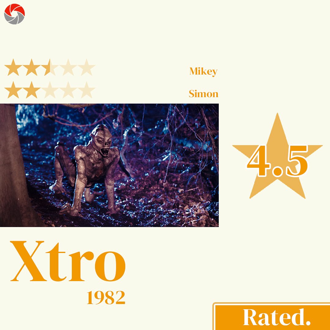 BondingTimePod's tweet photo. ⭐️ Xtro RATED ⭐️

4.5/10 for 1982’s Xtro. The twenty fourth letter of the alphabet is done and dusted!

Let us know what you think? 

@bondingtimepod on Facebook, Instagram, X &amp; Letterboxd!

#podcastersofinstagram #newseason #bondingtime https://t.co/3lNrvtmjrw