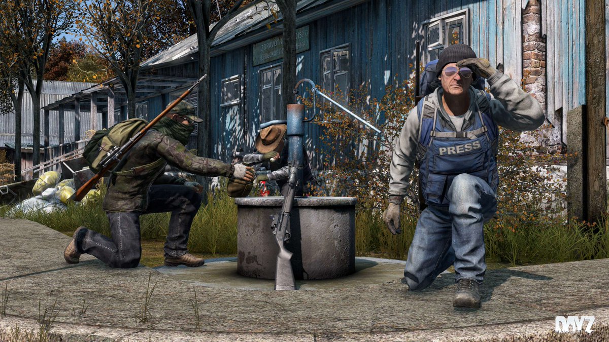 DayZ 🖥 🎮 ❤️ (@dayz) on Twitter photo 📢Survivors,
Join us in two hours for a Livestream with <a href="/FreshSpawns/">Fresh Spawns</a>
Let's go for an adventure on Chernarus.
Watch us on Twitch and YouTube 👇
twitch.tv/dayz + youtube.com/@DayZDevTeam 📢Survivors,
Join us in two hours for a Livestream with <a href="/FreshSpawns/">Fresh Spawns</a>
Let's go for an adventure on Chernarus.
Watch us on Twitch and YouTube 👇
twitch.tv/dayz + youtube.com/@DayZDevTeam