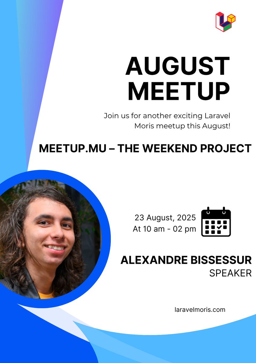 laravelphpmoris's tweet image. 🔥 @Alex_with_a_B is speaking at the next Laravel Moris meetup on Aug 23 at @Esokia_agency 🇲🇺

He’ll break down how he built [meetup.mu] — from code to CI/CD pipelines to deploying on Kubernetes 🚀

🎯 Real-world Laravel. Real lessons. Don’t miss it!
@laravelphp