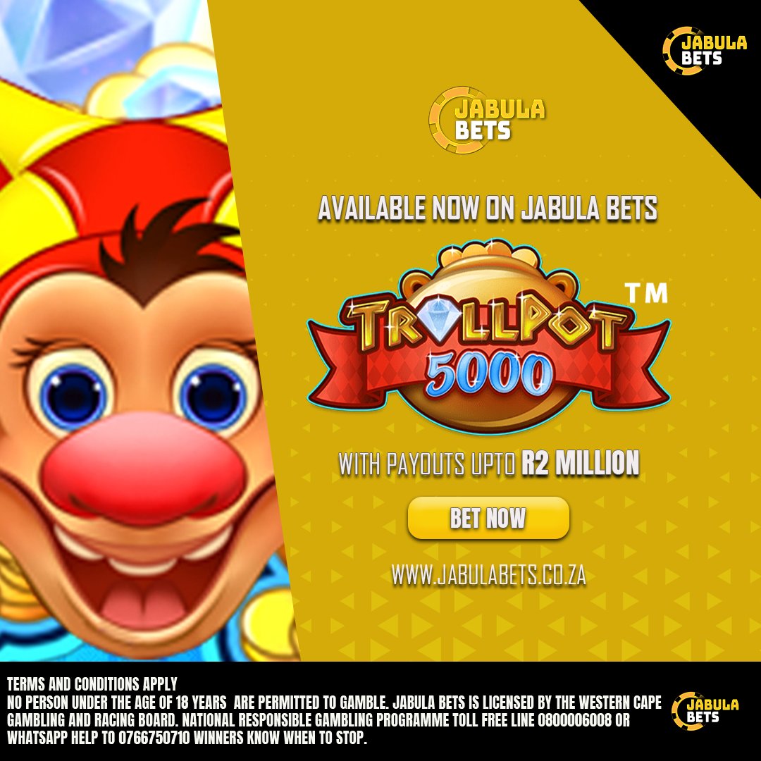 🧌 Unleash the Wins on Trollpot 5000 with Jabula Bets!
Spin for epic jackpots and troll-sized rewards today!
🎰 Start playing now 👉 jabulabets.co.za
#Trollpot5000 #JackpotTime #OnlineSlots #SpinToWin #JabulaBets #BigWinsSA #CasinoThrill
+18 | Winners Know When To Stop |
