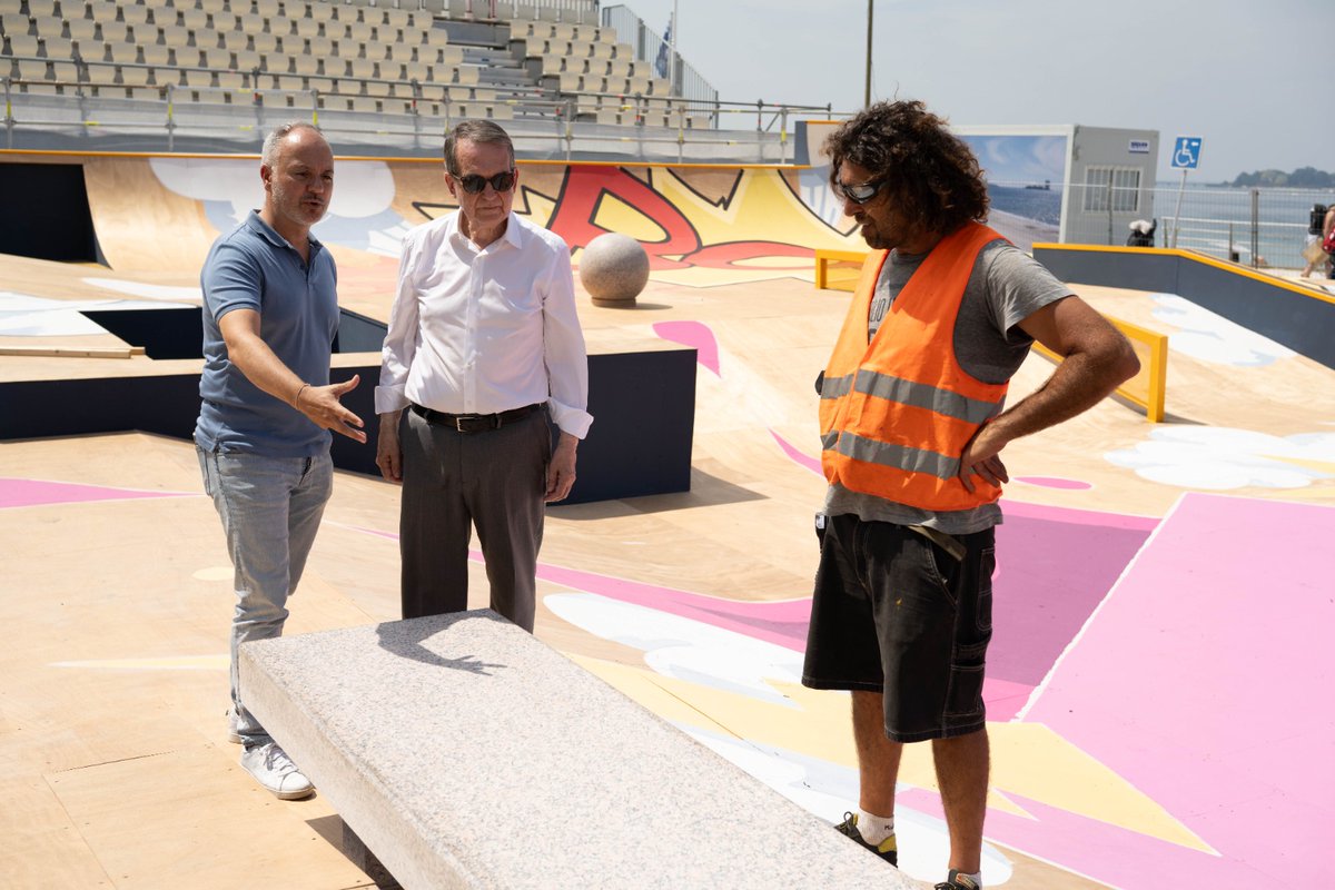 Visitamos el #skatepark en Samil de esta nueva edición del <a href="/omarisquino/">O Marisquiño</a>. ¡Todo listo para #OM2025! ✅ Nos vemos del 7 al 10 de agosto en Samil, Vigo📍