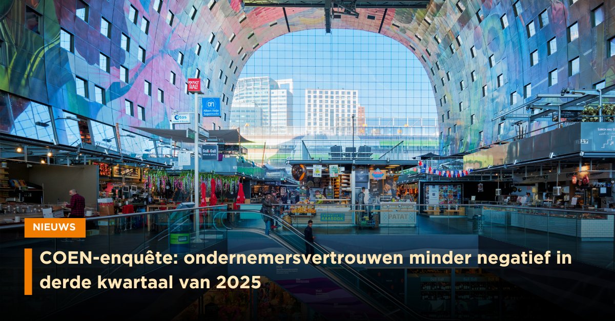 📈 In het derde kwartaal van 2025 is het ondernemersvertrouwen licht verbeterd ten opzichte van het vorige kwartaal. Toch ervaren ondernemers vaker belemmeringen en zijn ze verdeeld over hun investeringsplannen voor het restant van 2025. 
Dat blijkt uit de nieuwste editie van de