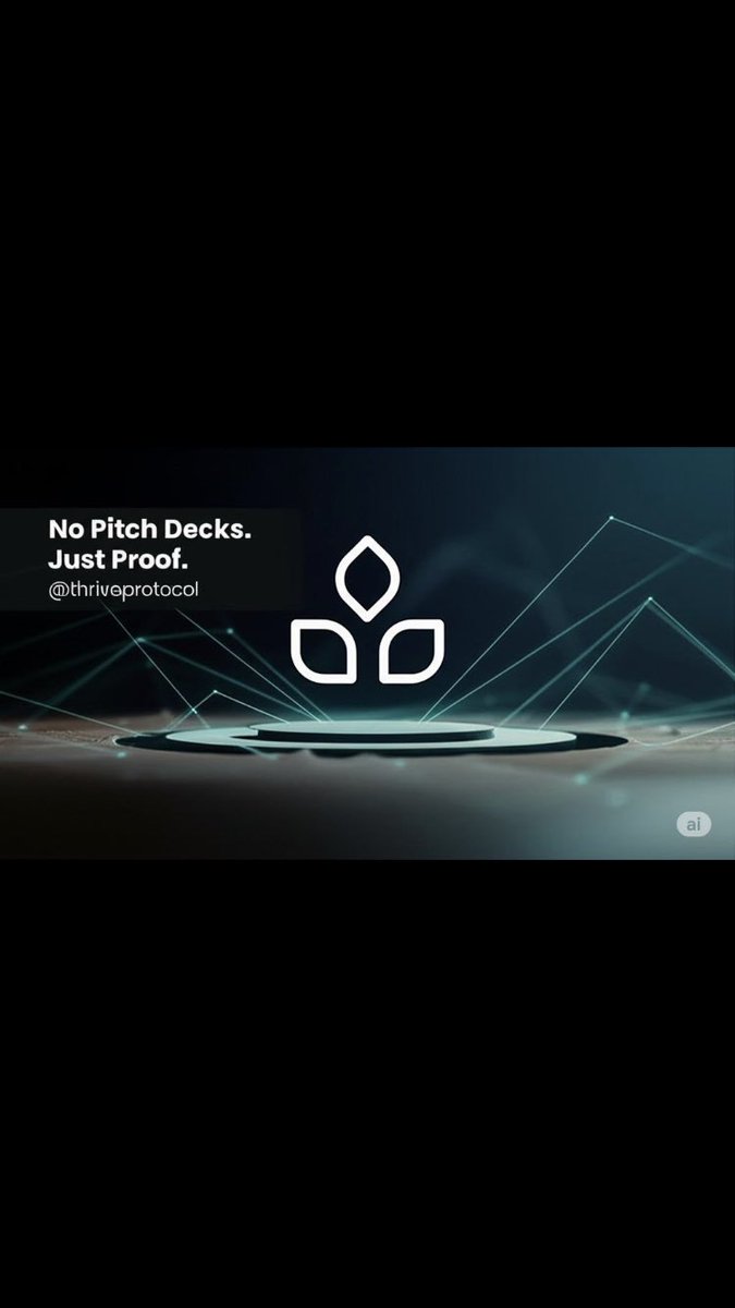 OLAWAY (@baseddiamod) on Twitter photo GM
While most Web3 funding is slow, gatekept, and disconnected from real builders, <a href="/thriveprotocol/">Thrive Protocol</a> advance the script: build on-chain, get certified and let capital come to you." GM
While most Web3 funding is slow, gatekept, and disconnected from real builders, <a href="/thriveprotocol/">Thrive Protocol</a> advance the script: build on-chain, get certified and let capital come to you."