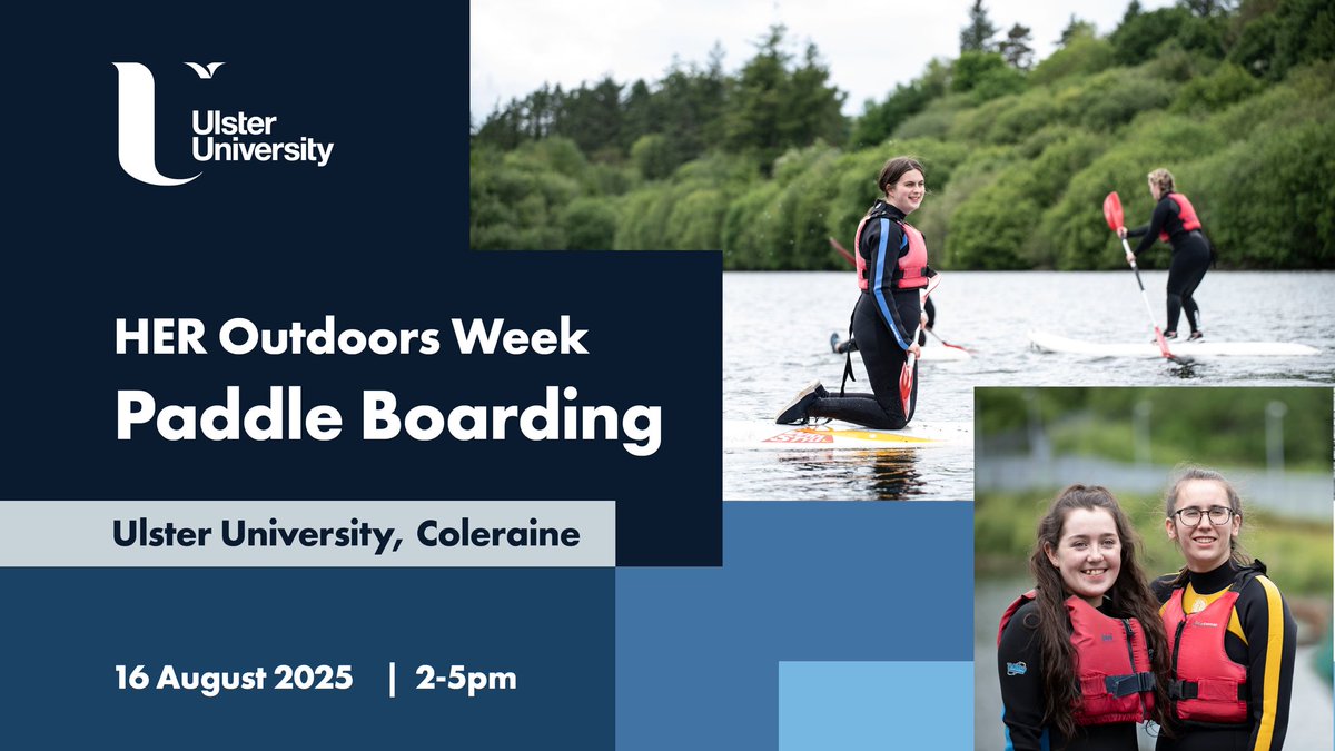 UlsterSchSport's tweet image. 🚣‍♀️ Try Stand Up Paddleboarding for FREE as part of HER Outdoors Week!

No experience needed – just fun, confidence &amp;amp; expert support.

📍 Ages 16+ | Limited spaces

🔗 Sign up: ulster.ac.uk/faculties/life…

#HEROutdoors #SUP #GetOutGetActive