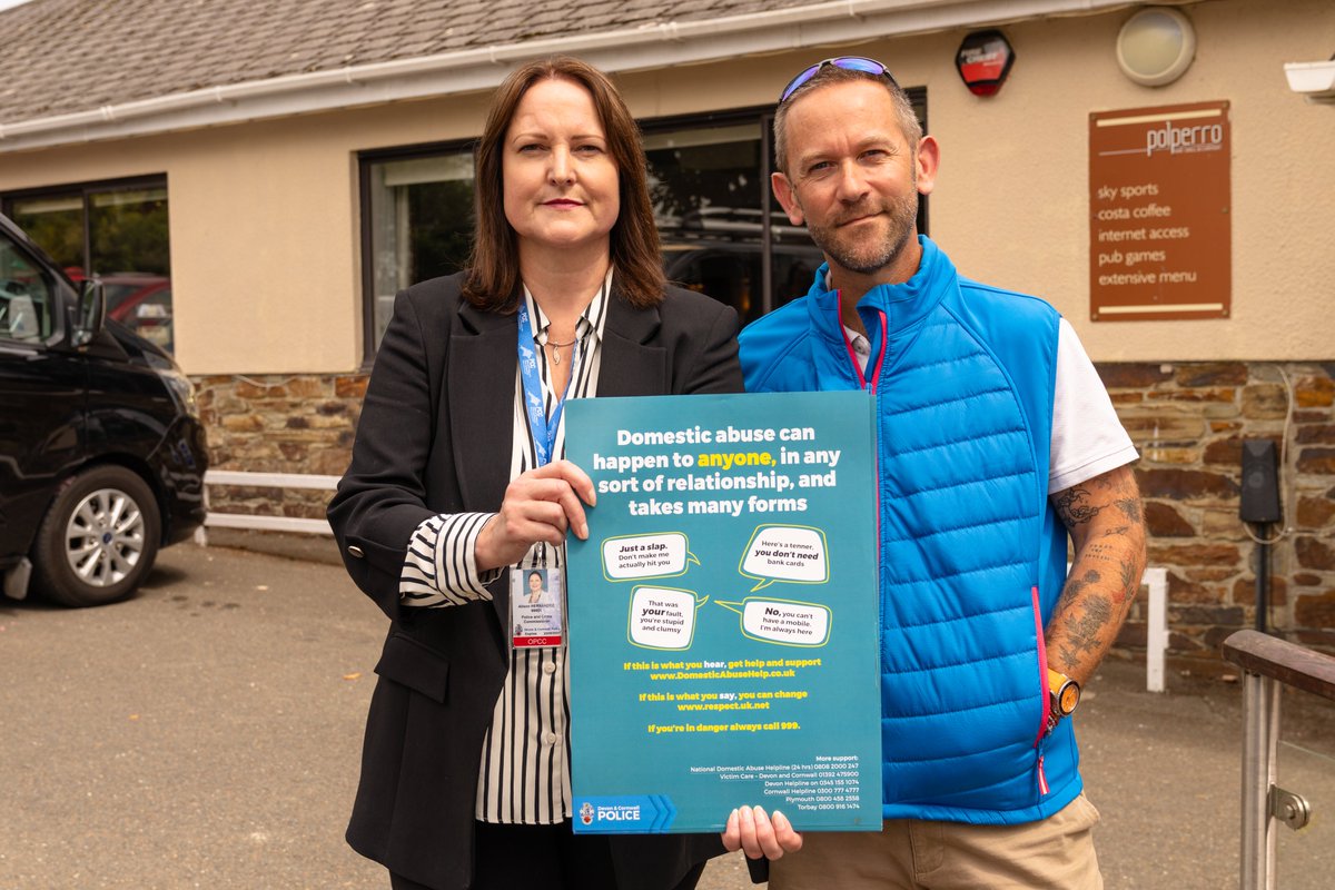 Devon & Cornwall PCC (@dc_pcc) on Twitter photo The Commissioner was out visiting holiday parks with <a href="/LooePolice/">Looe Police</a> on Saturday as they gave advice about helping people affected by domestic abuse. If you have a radical idea to end violence against women and girls you can share it here surveymonkey.com/r/78WTTB3 The Commissioner was out visiting holiday parks with <a href="/LooePolice/">Looe Police</a> on Saturday as they gave advice about helping people affected by domestic abuse. If you have a radical idea to end violence against women and girls you can share it here surveymonkey.com/r/78WTTB3