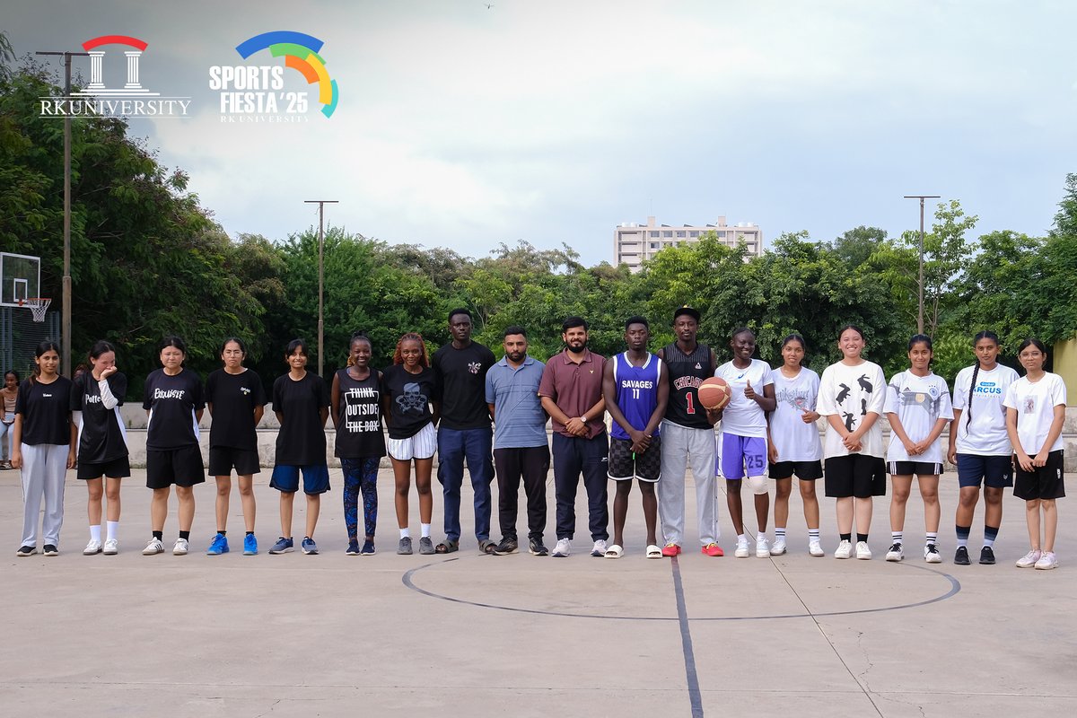 RKUniversity's tweet photo. Our students showcased their remarkable talent and team spirit during the basketball competition at RKU Sports Fiesta 2025, organized by Student Organizations Advisory Council (SOAC), RK University.
#rku #soac #sports #basketball #sportsfiesta #rkuniversity #rajkot #India https://t.co/I7ccP2QP7L